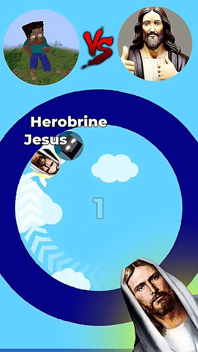 HeroBrine VS jesus #shorts #viral #minecraft #memes #jesus