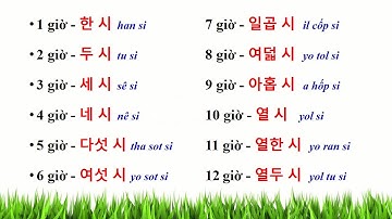 [Bài 8: THỜI GIAN - 시간  | TIẾNG HÀN GIAO TIẾP CƠ BẢN | Hàn Quốc Sarang