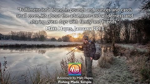 Matt Hayes catches chub with his new Adventure range of fishing tackle