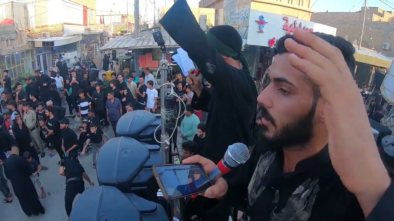 استعراض السنوي__هيئه دموع الزهراء__يوم 8 محرم 1445__ ملا علي الحادي ملا علي الطفيلي __الحمزة الشرقي