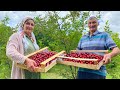 Delicious Rustic Homemade Cherry Jam! Relaxing Life In The Village