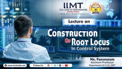 Construction of Root Locus in Control System | Computer Science Artificial Intelligence Engineering