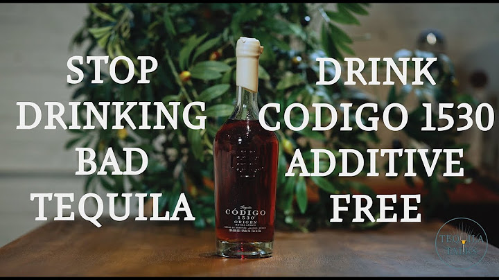 Stop Drinking Bad Tequila | Drink Codigo 1530 Origen