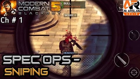 Modern Combat 5: Blackout Android Walkthrough - Gameplay - Chapter 1: Spec ops - Sniping