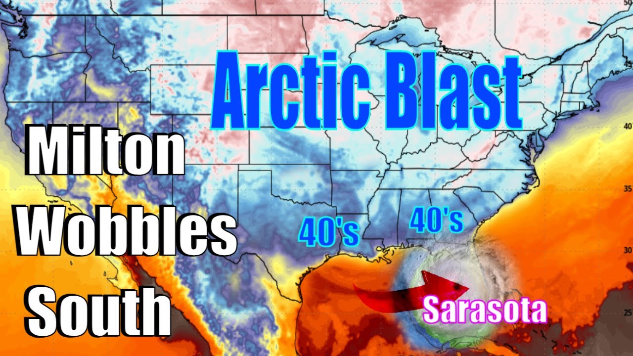 HIGH ALERT! Milton Wobbles South! Deep Arctic Blast Coming After! - YouTube