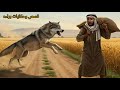 قصة الذئب الذي أنكر معروف الفلاح وأراد أن يفترسه والثعلب الذي أنقذه 
