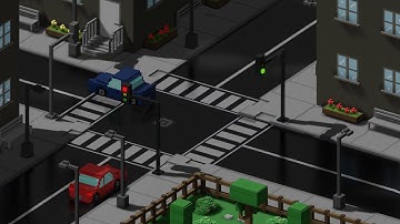 Blender Animation Test - Voxel Cars