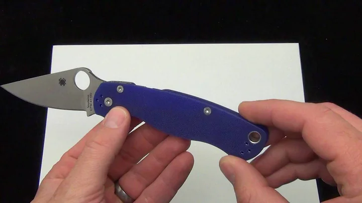 Spyderco Paramilitary Dark Blue G10 CPM S110V