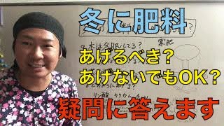 木に【冬の肥料】あげてますか？