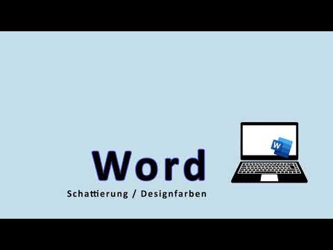 Video: Wie ändere ich die Designfarbe in Word 2016?