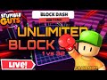 Unlimited block dash live  stumble guys live stumbleguyslive stumbleguys