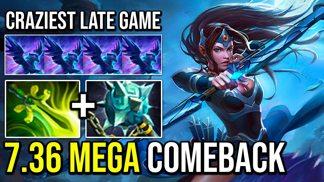 NEW 7.36 UPDATE PATCH Mega Comeback with Butterfly Skadi Mirana Dota 2