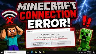 Minecraft Connection Error on Windows PC Fix | Connection Lost Error Solved