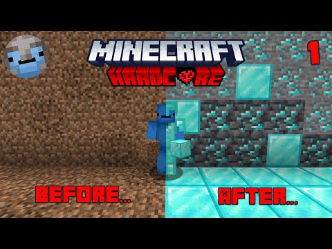 I got full diamond armour and tools in Minecraft Hardcore! - YouTube