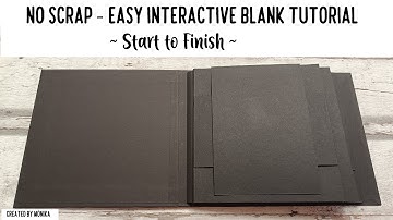 NO SCRAP BASE ALBUM Vol.1 | Easy Interactive BLANK ALBUM TUTORIAL ~ Start to Finish ~ Scarpbook 2024