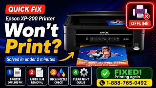 Epson XP 200 Won't Print here's the Fix