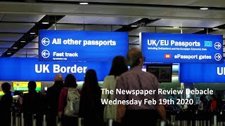 Richie Reviews The UK Papers - Wednesday February 19th 2020