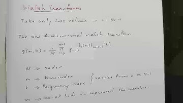 Walsh Transform part1