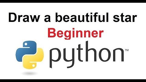 ✔ How to draw a star in Python (Beginner)✔