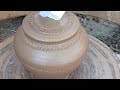 Making currency storage pot in home  clay pots  terrakota pots shalivahana pottery 