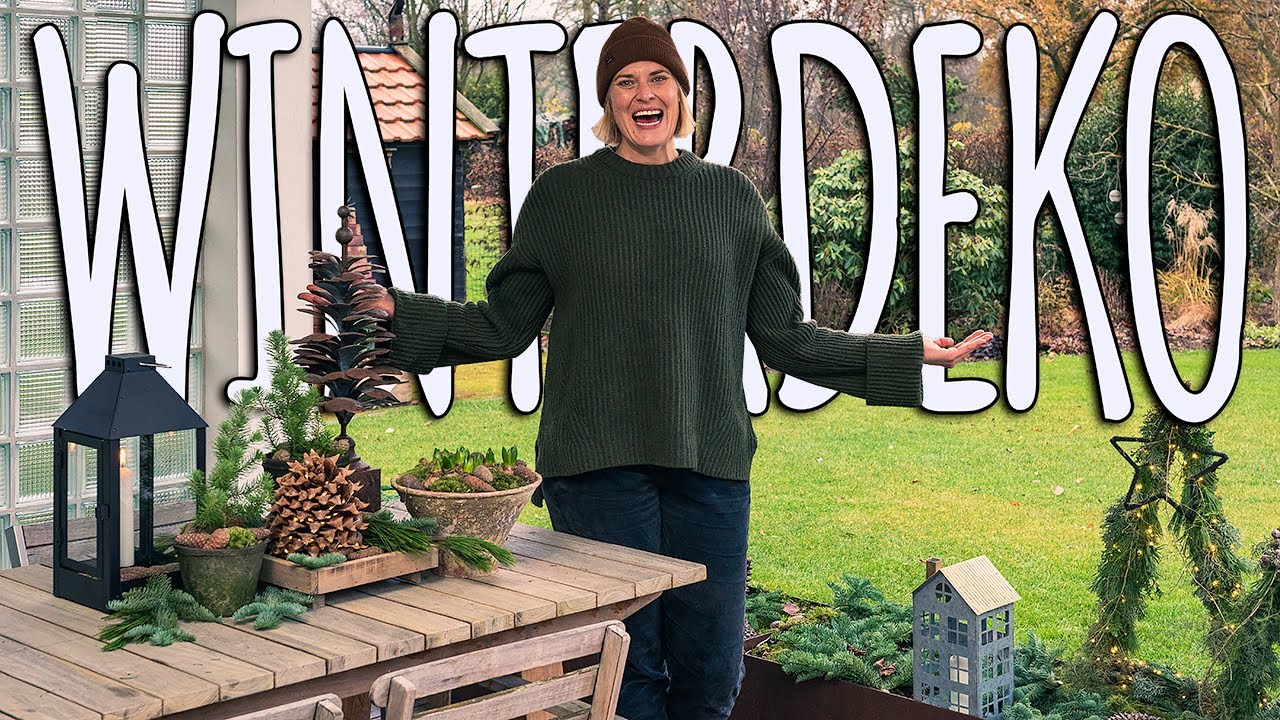 MEINE TERRASSE WEIHNACHTLICH DEKORIEREN + GARTEN UPDATE YouTube