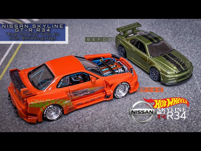 NISSAN SKYLINE GTR R34 COM BODY KIT PARA DRIFT