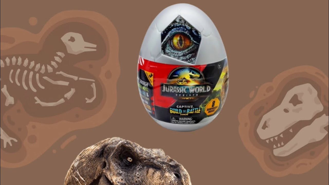 Jurassic World Rebirth Captivz Surprise Egg Action Figures