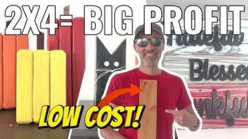 3 woodworking projects to sell using ONE 2X4 (low cost high profit)