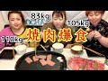 【大食い】おデブがお家で焼肉食べ放題！３kgの高級黒毛和牛を爆食パーティー【ぽっちゃり飯テロ】