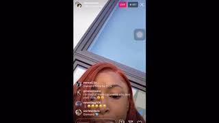 DDG COUSIN DIAMOND NICOLE GOES LIVE AND ADDRESS PREGNANCY RUMORS WITH CHIEF KEEF😳