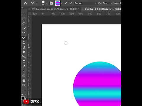 How to create 3D brush in Adobe Photoshop Quickly.
