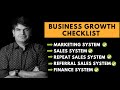 Business growth checklist  growth systems  sumit agarwal  business coach