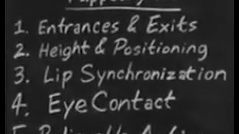 Puppet Training   Learn the 5 Basic Skills for Good Puppetry