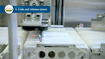 Ready Meal Production using a Denester, Walking beam and Liquid filling | SEALPAC A7 Traysealer