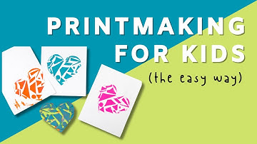 Easy Printmaking for Kids  | Simple Collograph Prints