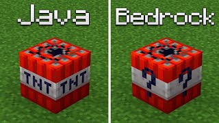 Java vs Bedrock: Explosive