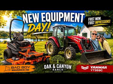 Bad Boy Maverick HD & Yanmar YT359C Tractor: First Impressions & First Mow!
