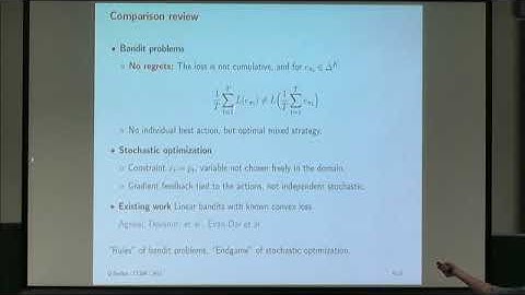 Dr. Quentin Berthet | Sequential Decision-Making under Uncertainty: Bandit Optimisation