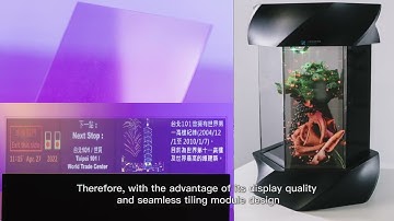 Transparent Tiled AM mini/micro-LED Display Technology
