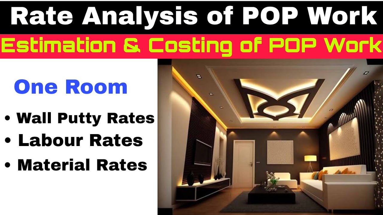 How To Calculate 1 Room Putty + Labour Cost 10'×10' Room Putty+Labour