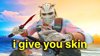 Asking 100 Strangers for FREE SKINS!