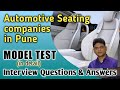 Automotive interview questions and answers l Automotive Seating Design Service company in Pune- 2021