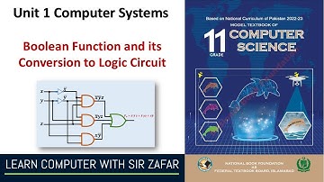 Boolean Function and its Conversion to Logic Circuit | HSSC Part I Computer Science | Federal Board
