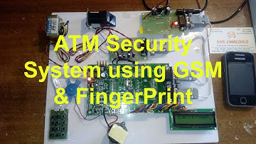 ATM Security System using Fingerprint and GSM Module