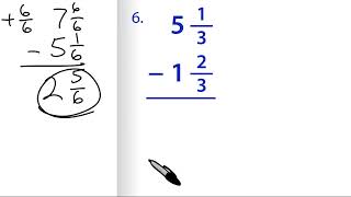 Math Antics Exercise Video 36: Subtracting Mixed Numbers