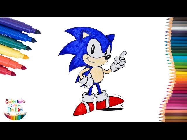 Colorindo Sonic de Azul Babão, Reino das Cores