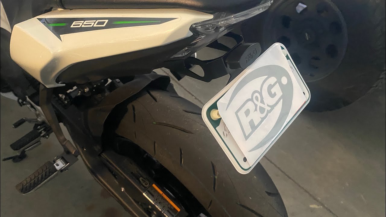 2022 Kawasaki ninja 650 R&G fender eliminator YouTube