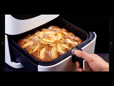 200g Apples + 4 Eggs + Air Fryer = An Incredibly Fluffy Cake! 🍎