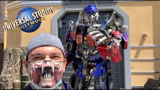 Optimus Prime Does Not Need The Vaccine | Universal Studios Hollywood Transformers