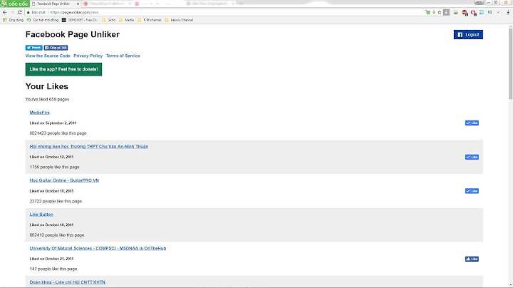 Hướng dẫn kiểm tra các page đã lịke trên fb